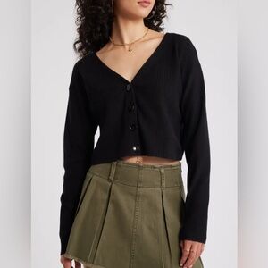 BP Dark green sweater crop size S